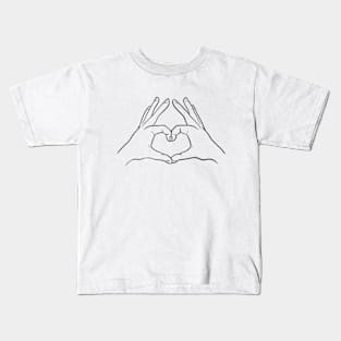 LOVE FINGERS Kids T-Shirt